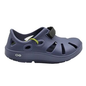 OOFOS OOcandoo Recovery Sandal Women 7 Men 5 Blue Slip On 1300 NWOB